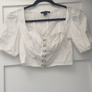 White peasant style top